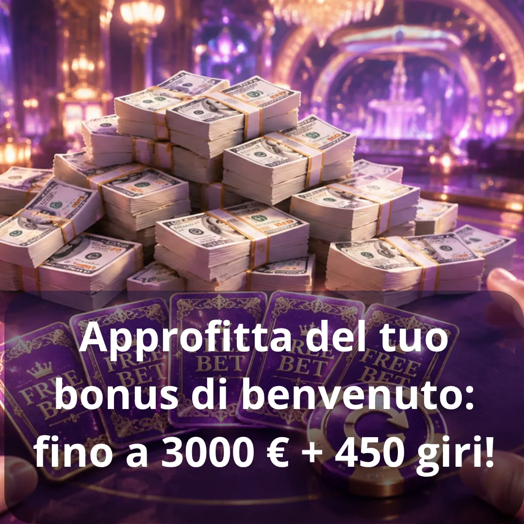 Bonus di benvenuto fino a 3000€ + 450 giri su Realz Casino